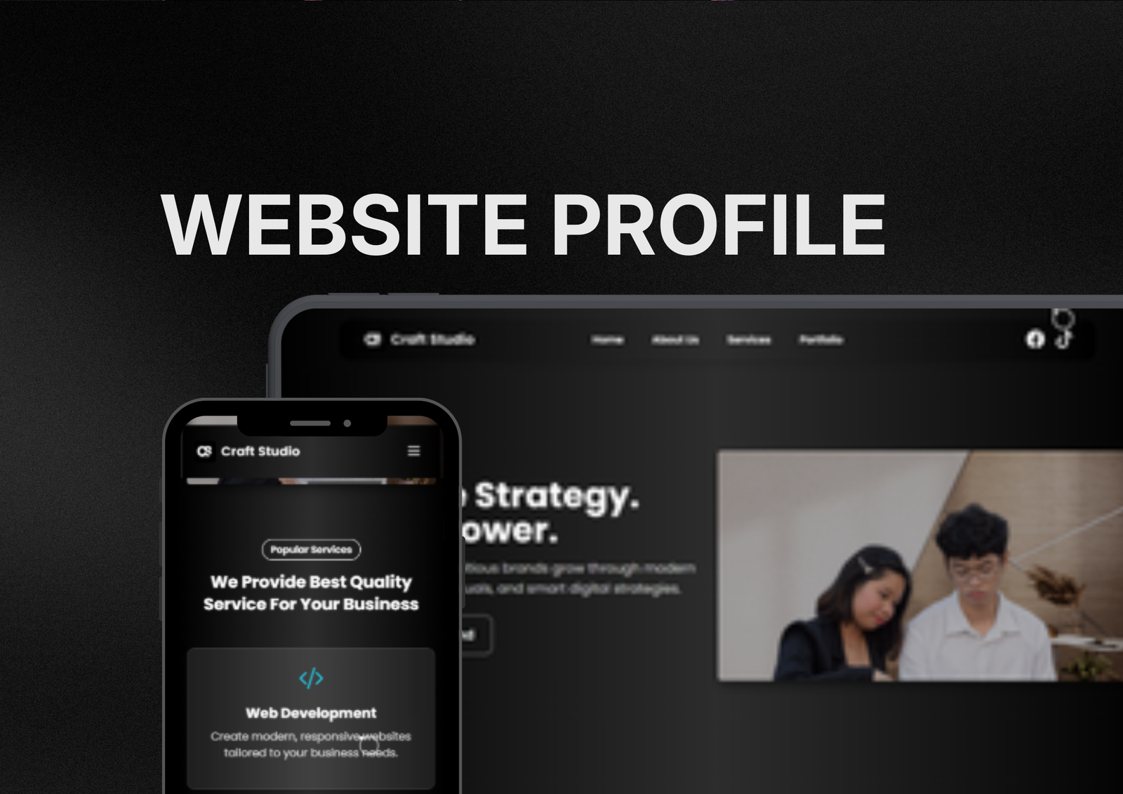 CS Profile landing page project